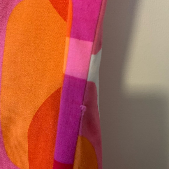 Julian Taylor New York Vibrant Pink and Orange Geometric Dress - Picture 4 of 9